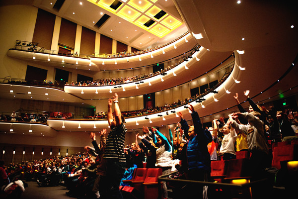 The Physics Force audience at Northrop