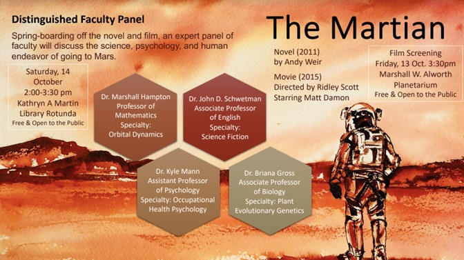 Faculty Panel Discussion - The Martian